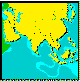 Russia, Japan, Korea, Asia, China + India