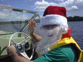 Santa will go to great lengths to deliver a few goodies to media people! *wink*
