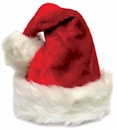 Santa's red hat and snowball Santas red hat