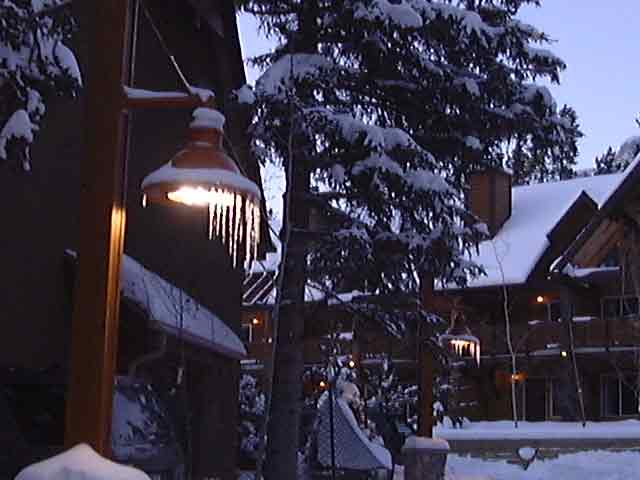Icicle lights at the North Pole Dreaming of a White Christmas? Snow Miser was here!