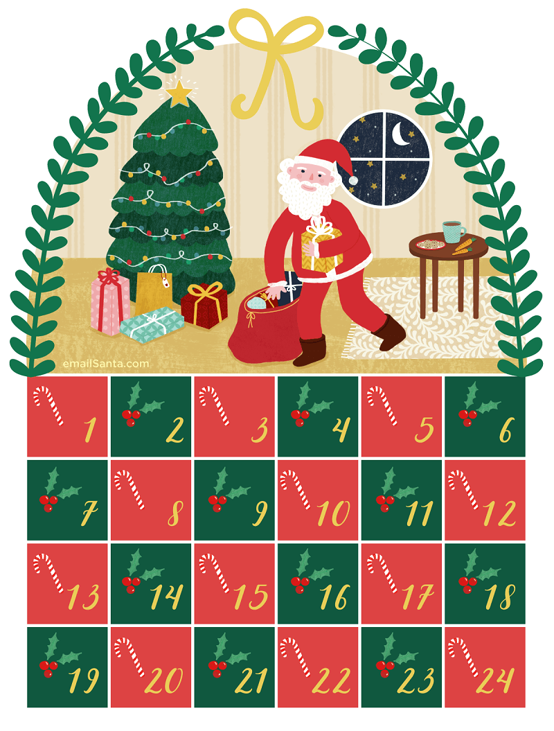 Mrs. Claus 12 Day Advent Calendar