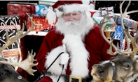 Santa and reindeer header graphic!