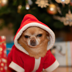 The Grumpy Elf's dog, Bobby 