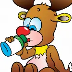 baby reindeer joke drinking milk