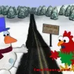 a joke about a chicken crossing the road