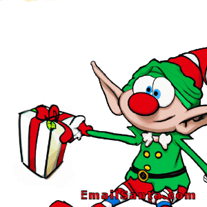 joke about a Christmas elf and a christmas present