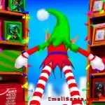 elf joke on stilts