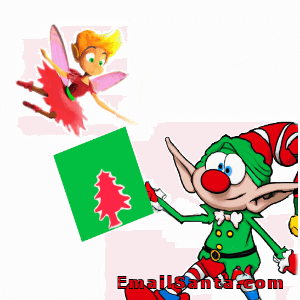 fairy merry christmas card