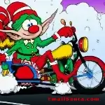 elf joke about holly davidson motorcycle