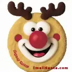 Mrs. Claus' funny Reindeer cookies!