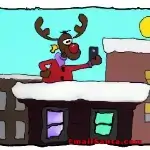 A reindeer joke about a selfie