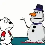 a joke about a snowman and a polar bear