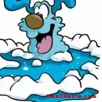 a snowman joke about a wet dog