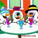 a snowman joke about frozen drinks